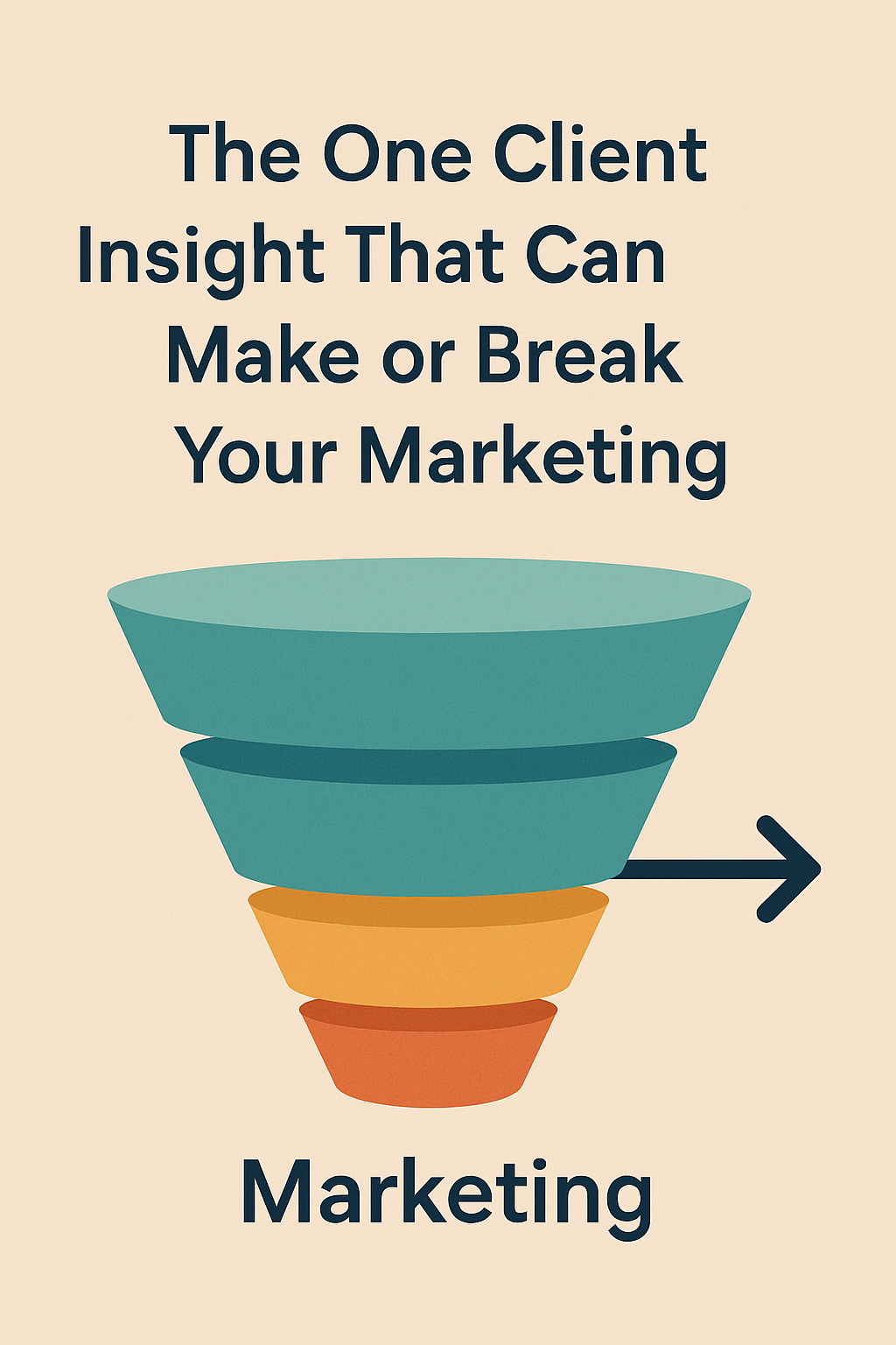 Flat design digital illustration showing a magnifying glass focused on a target icon, surrounded by icons representing customer insights, audience awareness, and marketing strategy.